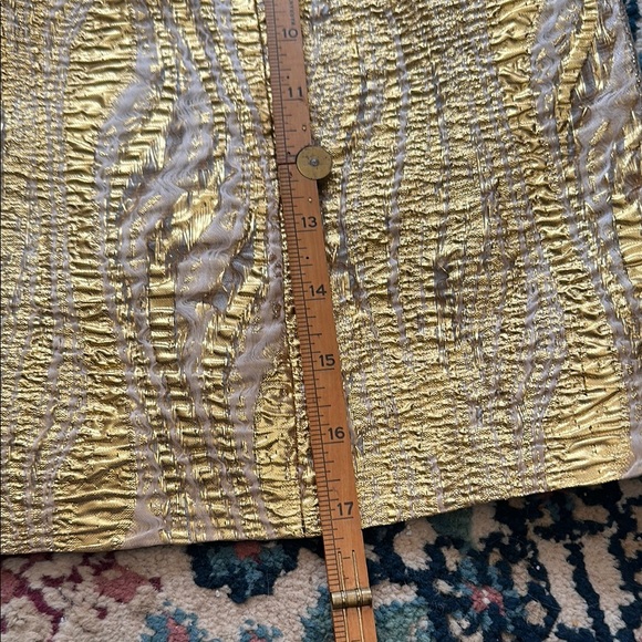 BCBGMaxAzria Metallic Gold Mini Skirt - Picture 4 of 5